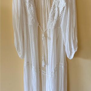 Simply Southern White Textured Fabric